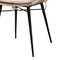 Baxton Studio Brenna Modern Bohemian Greywashed Rattan and Black Metal 2-Piece Dining Chair Set 231-2PC-12826-ZORO - alternate 8